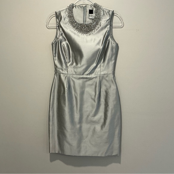 Catherine Regehn Dresses & Skirts - Catherine Regehn Silver elegant cocktail dress size 6